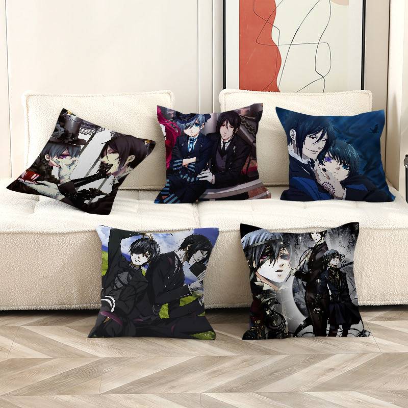 Home Textiles And Furnishing - Seri Manga Black Butlers Hadiah Bantal