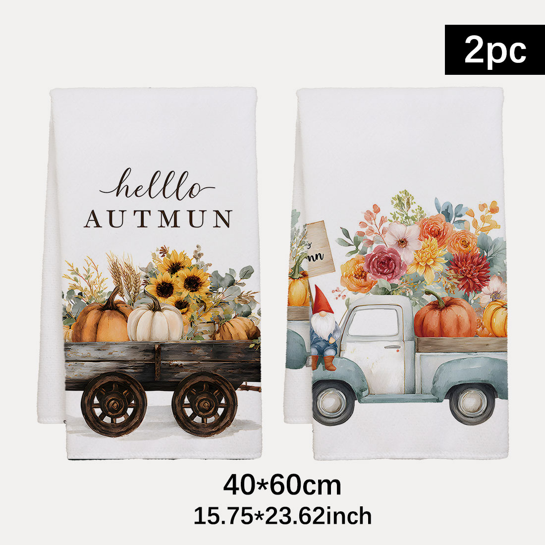 Highland Home Textiles - Handuk Pola Bunga Matahari 40x60cm, Kain
