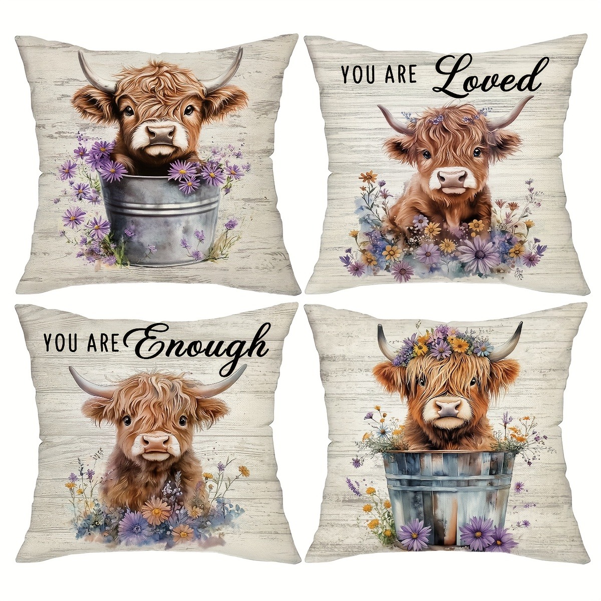 Highland Home Textiles - Sarung bantal berbahan bulu pendek yang