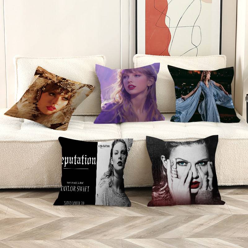 Hot Home Of Textiles - Sarung Bantal Penyanyi Terkenal T-Taylor S-Swift,