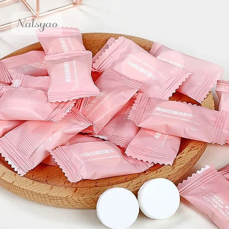 50pcs Handuk Terkompresi untuk - Home Textiles Face Towel ulasan dan harga