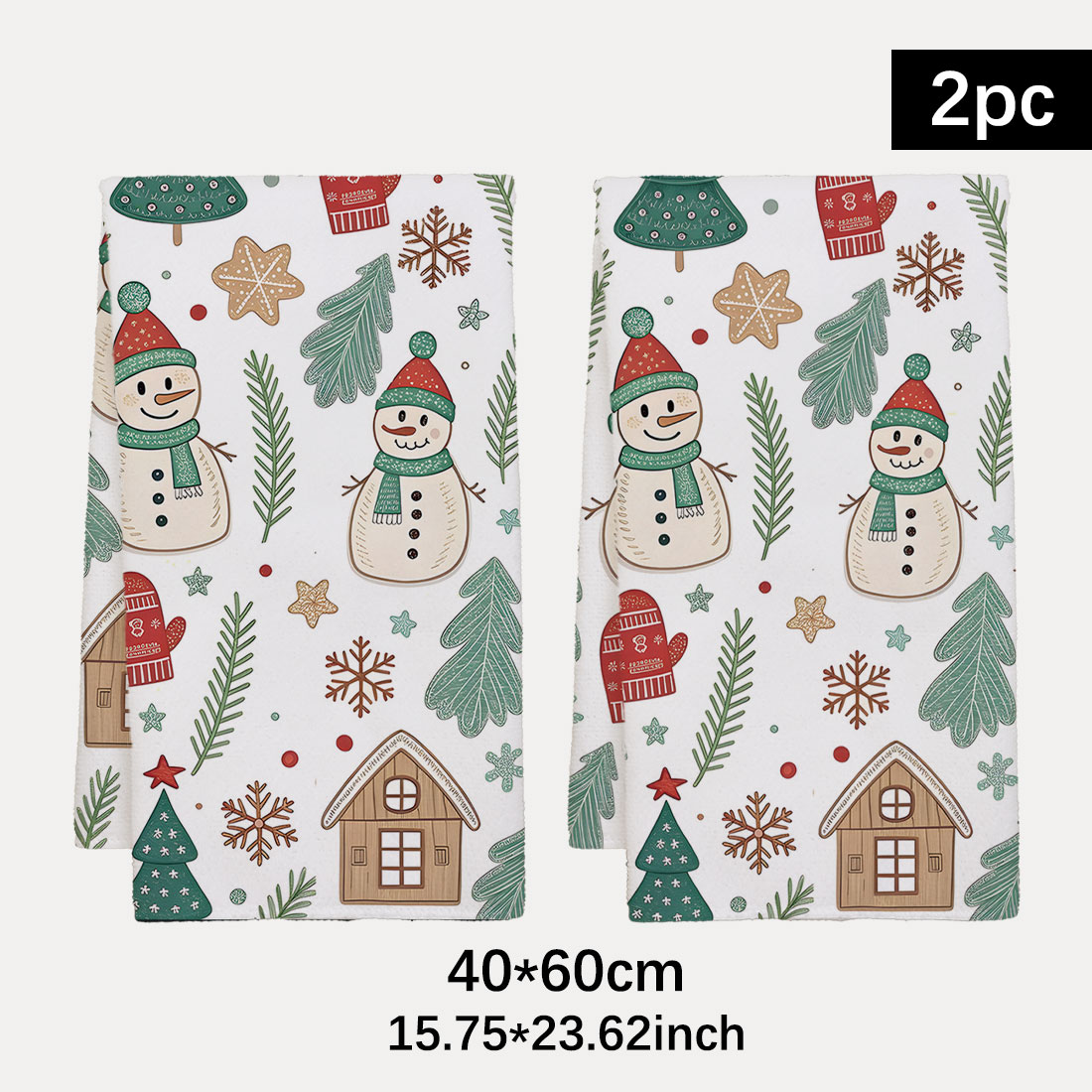 Handuk Serbaguna Motif Natal 4 - Highland Home Textiles ulasan dan harga