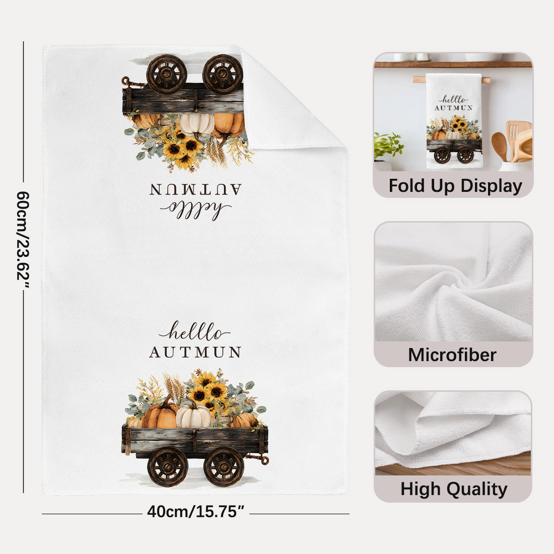 Handuk Pola Bunga Matahari 40x - Highland Home Textiles ulasan dan harga