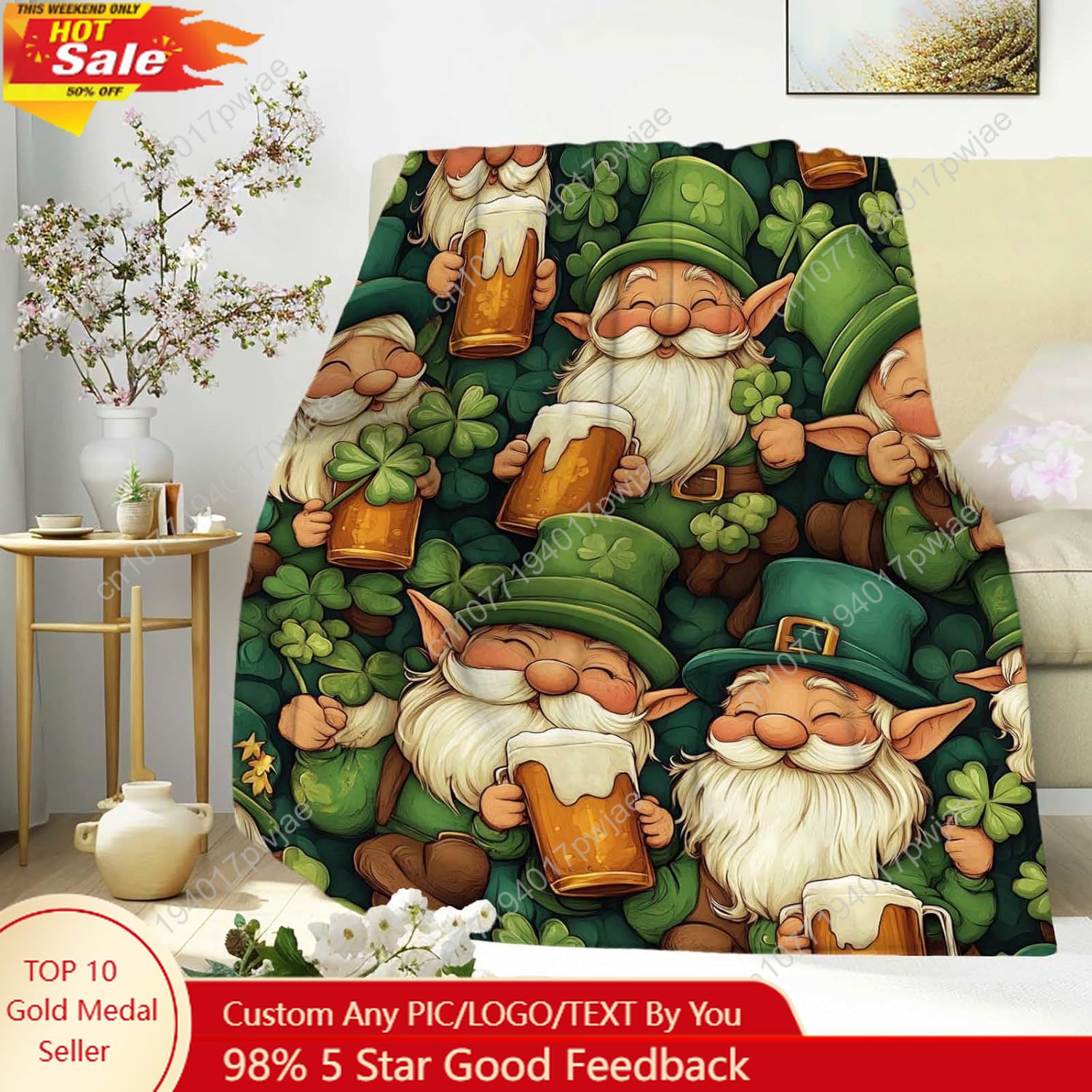 Selimut Lembut Hari St. Patric - Home Of Textiles ulasan dan harga