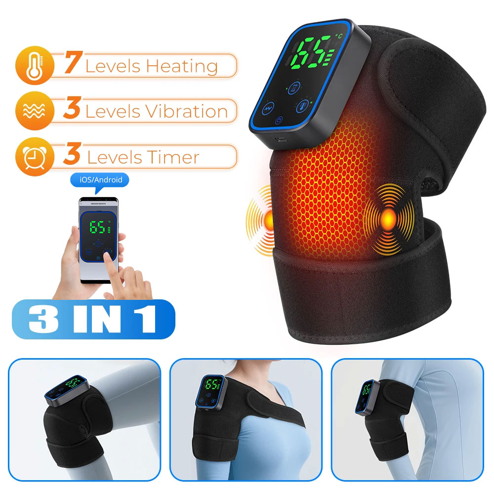 3-IN-1 Pemijat Lutut Kontrol A - Heated Pad Electric ulasan dan harga