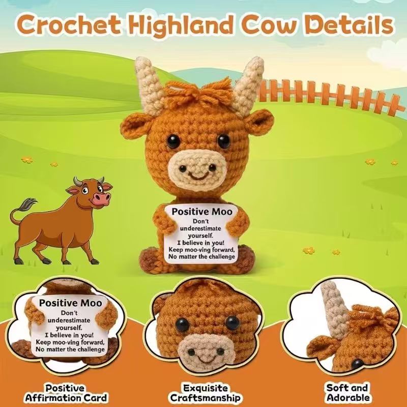 Boneka Sapi Highland Lucu untu - Highland Home Textiles ulasan dan harga