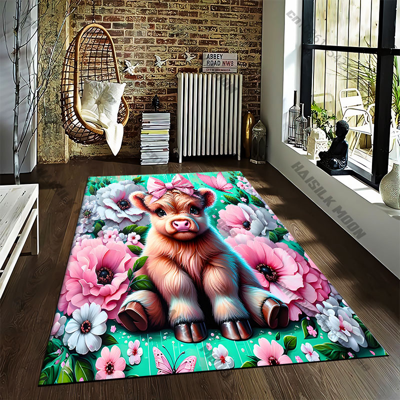 Karpet kayu motif bunga anak s - Highland Home Textiles ulasan dan harga